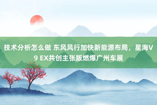 技术分析怎么做 东风风行加快新能源布局，星海V9 EX共创主张版燃爆广州车展