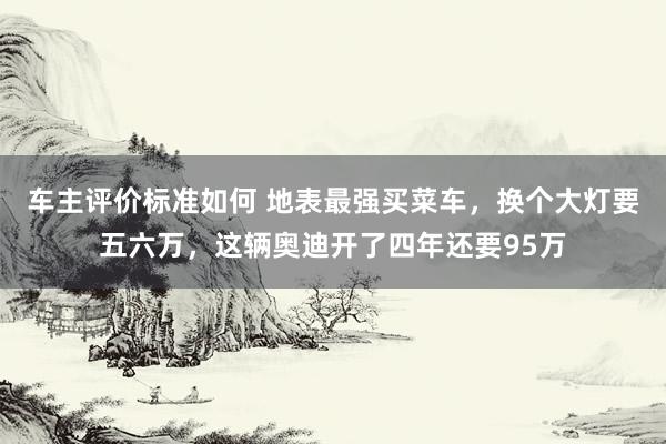 车主评价标准如何 地表最强买菜车，换个大灯要五六万，这辆奥迪开了四年还要95万