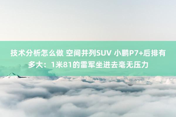 技术分析怎么做 空间并列SUV 小鹏P7+后排有多大：1米81的雷军坐进去毫无压力